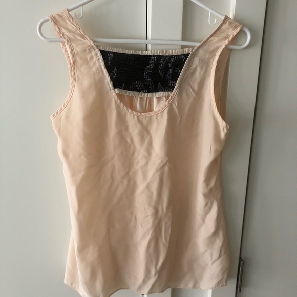 Teen flo peach silk tank top - Picture 1 of 2